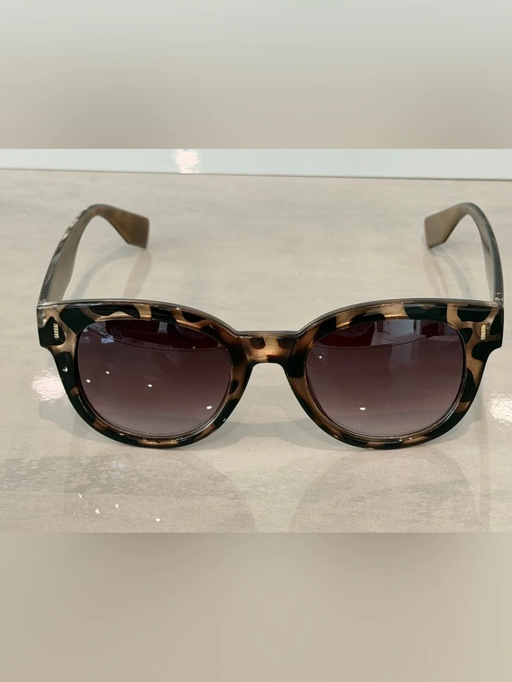 Pretty Leopard Print Sunglasses by Laundry